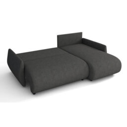 Forest D Corner Sofa Bed Modern Design With Dl Folding System Storage Compartment And Universal Layout Cream - thumbnail 5