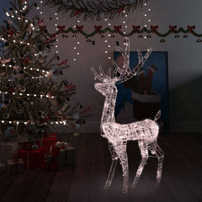 Walplus Acrylic Reindeer Christmas Decoration 140 Leds 120Cm Warm White - image 1