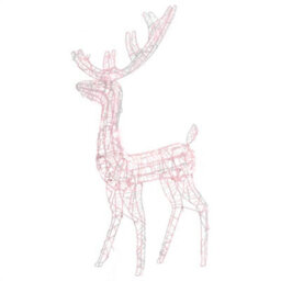 Walplus Acrylic Reindeer Christmas Decoration 140 Leds 120Cm Warm White - thumbnail 2
