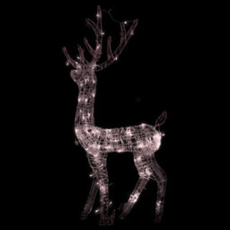 Walplus Acrylic Reindeer Christmas Decoration 140 Leds 120Cm Warm White - thumbnail 4