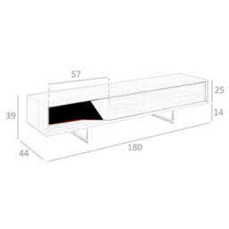 Angel Cerda Elegant Walnut And Chromed Steel Tv Stand For Modern Living Rooms - thumbnail 7