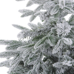 Beliani Artificial Snowy Christmas Tree Bassie 210 Cm White - thumbnail 4