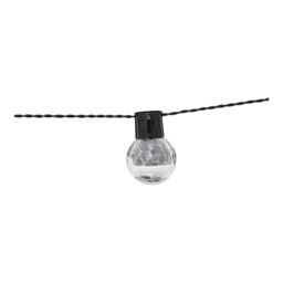 Delamere Crackle Glass Ball Solar-Powered Warm White 8 Integrated Led Outdoor String Lights - thumbnail 6