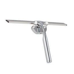 Homestylestore Chrome Stainless Steel Shower Squeegee With Wall Hook - thumbnail 1