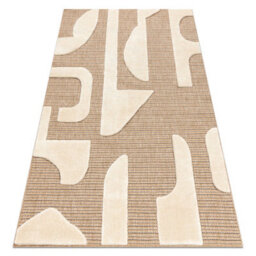 RugsX Spark 0696A Beige / Cream Carpet - Geometric, Sisal, Structural  200X290 Cm - thumbnail 4