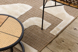 RugsX Spark 0696A Beige / Cream Carpet - Geometric, Sisal, Structural  200X290 Cm - thumbnail 5