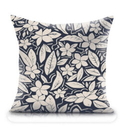 Luxury Living Blossom Outdoor Water-Repellant Cushion - Blue - Set Of 4 - thumbnail 4