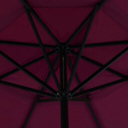 Berkfield Outdoor Parasol With Aluminium Pole 500 Cm Bordeaux Red - thumbnail 4
