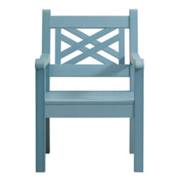 Winawood Speyside Wood Effect Armchair - Powder Blue - thumbnail 6