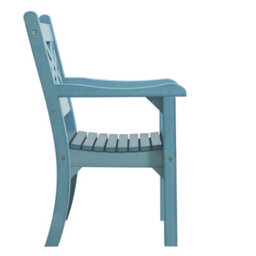 Winawood Speyside Wood Effect Armchair - Powder Blue - thumbnail 7