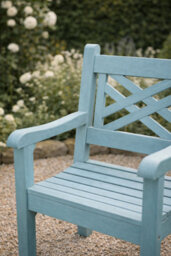 Winawood Speyside Wood Effect Armchair - Powder Blue - thumbnail 4
