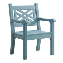 Winawood Speyside Wood Effect Armchair - Powder Blue - thumbnail 5