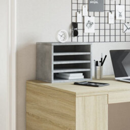 Walplus Desk Organiser Concrete Grey 36X26X29.5 Cm Engineered Wood - thumbnail 3