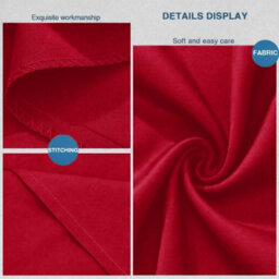 Aspire Homeware Bed Pillowcase 2 Pair -Soft Breathable Envelop Bedding Red Pillow Covers, Plain Dyed Pillowcase Set, 50 X 75 Cm - thumbnail 7