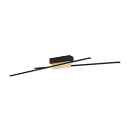 Eglo Panagria Modern Led Ceiling Light With Wood Accents Wbs - thumbnail 1