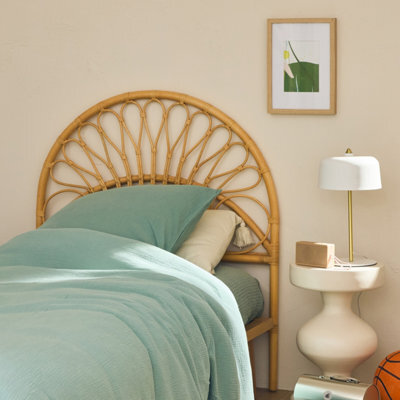 Sweeek - Natural Rattan Headboard Malacca 90X90X100 Cm - image 1