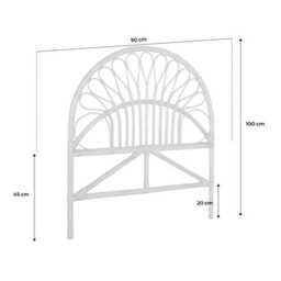 Sweeek - Natural Rattan Headboard  Malacca 90X90X100 Cm - thumbnail 5