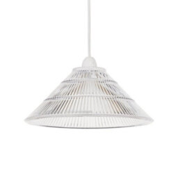 Set Of 2 Fluted Glass Easy Fit Pendant Shade Kitchen Retro Ceiling Lightshades - thumbnail 3