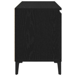 Berkfield Modern Black Oak Tv Stand - 102X35X50 Cm Made From Engineered Wood - thumbnail 7