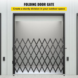 "Vevor Single Folding Security Gate, 75""w X 51.57""h Folding Door Gate, Steel Accordion Security Gate, Scissor Gate" - thumbnail 2