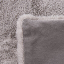 Beliani Blanket Chaab 200 X 220 Cm Light Grey - thumbnail 5