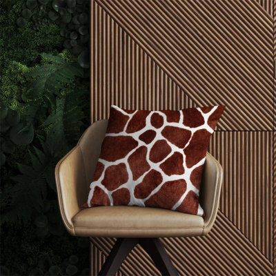 Warren Reed Designer Giraffe Spots Print Outdoor Cushion 60Cm X 60Cm