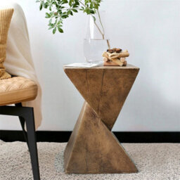 Table Teak Root Shape Stool Hand Carved Small Side Storage Coffee End Desk - thumbnail 5