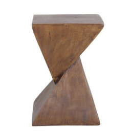 Table Teak Root Shape Stool Hand Carved Small Side Storage Coffee End Desk - thumbnail 1