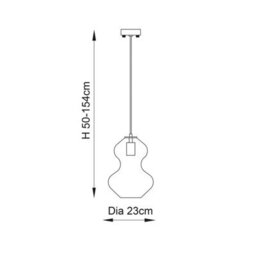 Luminosa Lighting Luminosa Kelda Shaped Dome Pendant Ceiling Light Satin Brass Plate, Champagne Lustre Glass, 1X E27 - thumbnail 8