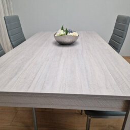 Kosy Koala Modern Grey Rectangle Dining Table Set With 4 Grey Chairs Dining Room Furniture - thumbnail 6