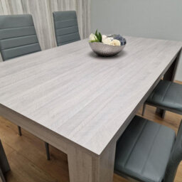 Kosy Koala Modern Grey Rectangle Dining Table Set With 4 Grey Chairs Dining Room Furniture - thumbnail 4