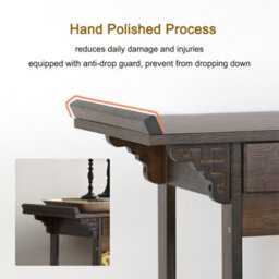 Fativo High Polish Narrow Console Table Hallway Table Entry Decor With Storage Drawer 82Cmh - thumbnail 4