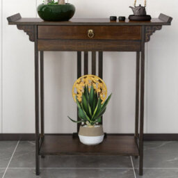Fativo High Polish Narrow Console Table Hallway Table Entry Decor With Storage Drawer 82Cmh - thumbnail 7
