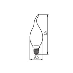 2.5 W Super Warm Spiral Led Candle Lamp 1 Piece - thumbnail 2