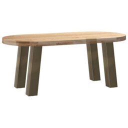 Berkfield Coffee Table Legs 4 Pcs Natural Steel 30 Cm Steel - thumbnail 8