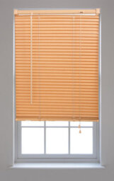 Furnished Pvc Venetian Blinds - Teak 25mm Slats Trimmable Blinds For Windows And Doors  (W)165Cm (L)210Cm - thumbnail 2