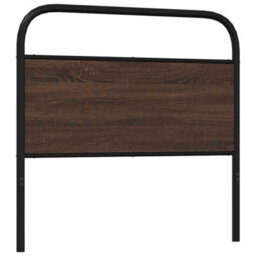 Berkfield Headboard Brown Oak 100 Cm Steel And Engineered Wood - thumbnail 5