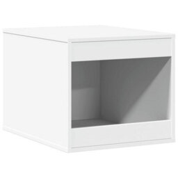 Walplus White Cat Litter Box Enclosure 47X59X42 Cm Engineered Wood - thumbnail 2