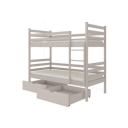 Arte Nemo Cashmere Wooden Bunk Bed With Storage 90 X 190Cm - 2 Foam Bonnell Mattresses - thumbnail 5