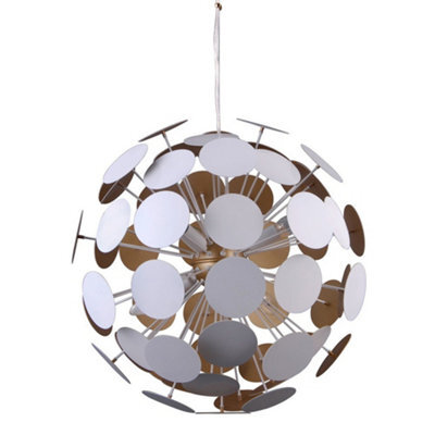 Luminosa Lighting Luminosa Modern Hanging Pendant White, Golden 6 Light , E14 - image 1