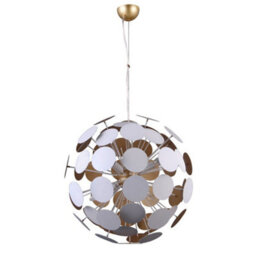 Luminosa Lighting Luminosa Modern Hanging Pendant White, Golden 6 Light , E14 - thumbnail 2