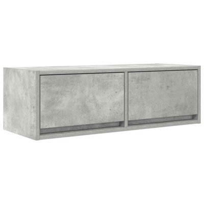 Berkfield Durable Tv Cabinet Concrete Grey 80X31X25.5 Cm Engineered Wood