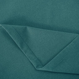 Happy Homewares Teal Linen Style Blackout Eyelet Curtains - 46X63 Inch Drop - 2 Panel - thumbnail 3