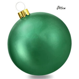 Urbn-Living Urbnliving Diameter 45Cm Green Inflatable Christmas Bauble Ball Decoration Xmas Tree Outdoor Hanging Ornaments