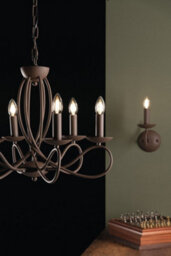 Luminosa Lighting Luminosa Ginevra 6 Light Chandeliers Corten 56X42Cm - thumbnail 2