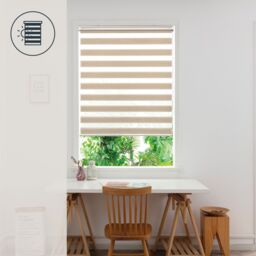 GoodHome Brize Corded Mottled Natural Day & Night Roller Blind (W)160Cm (L)180Cm - thumbnail 9