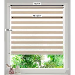 GoodHome Brize Corded Mottled Natural Day & Night Roller Blind (W)160Cm (L)180Cm - thumbnail 8