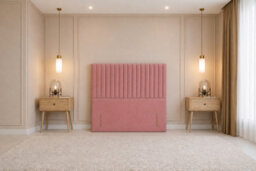 "Nexus Amalfi Plush Divan, Pink, 54"" Headboard, No Drawers, Open Coil Mattress, Small Single" - thumbnail 7