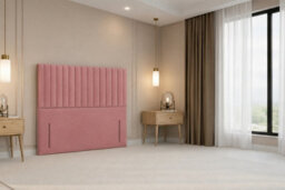 "Nexus Amalfi Plush Divan, Pink, 54"" Headboard, No Drawers, Open Coil Mattress, Small Single" - thumbnail 6