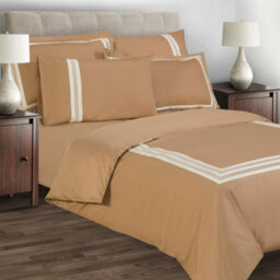 Sweet Dreams Embroidered 330 Thread Count Egyptian Cotton Duvet Cover Set With Pillowcases Cream